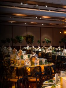 Wedding dinner tables