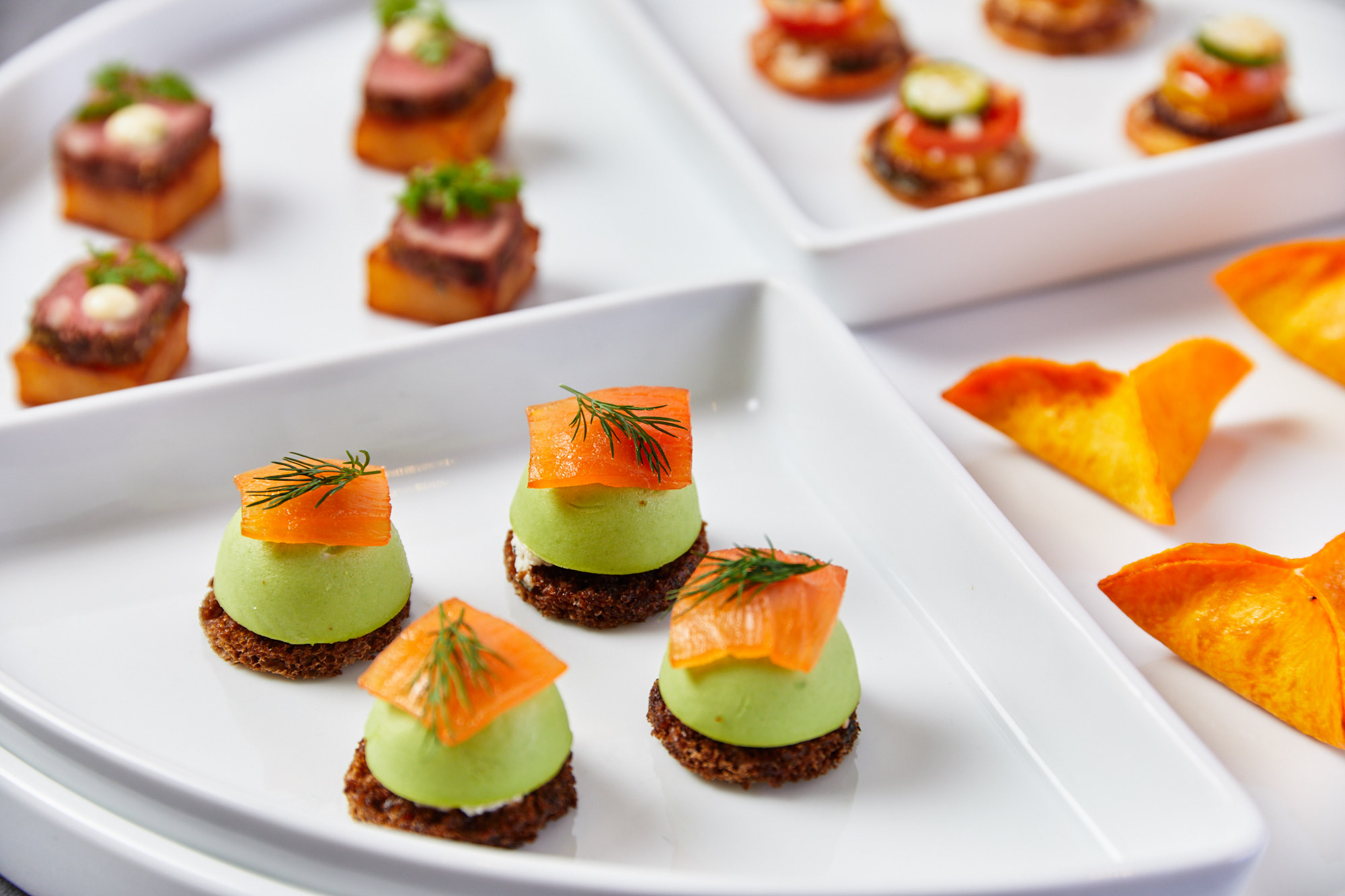 4 Different Hors d'oeuvres