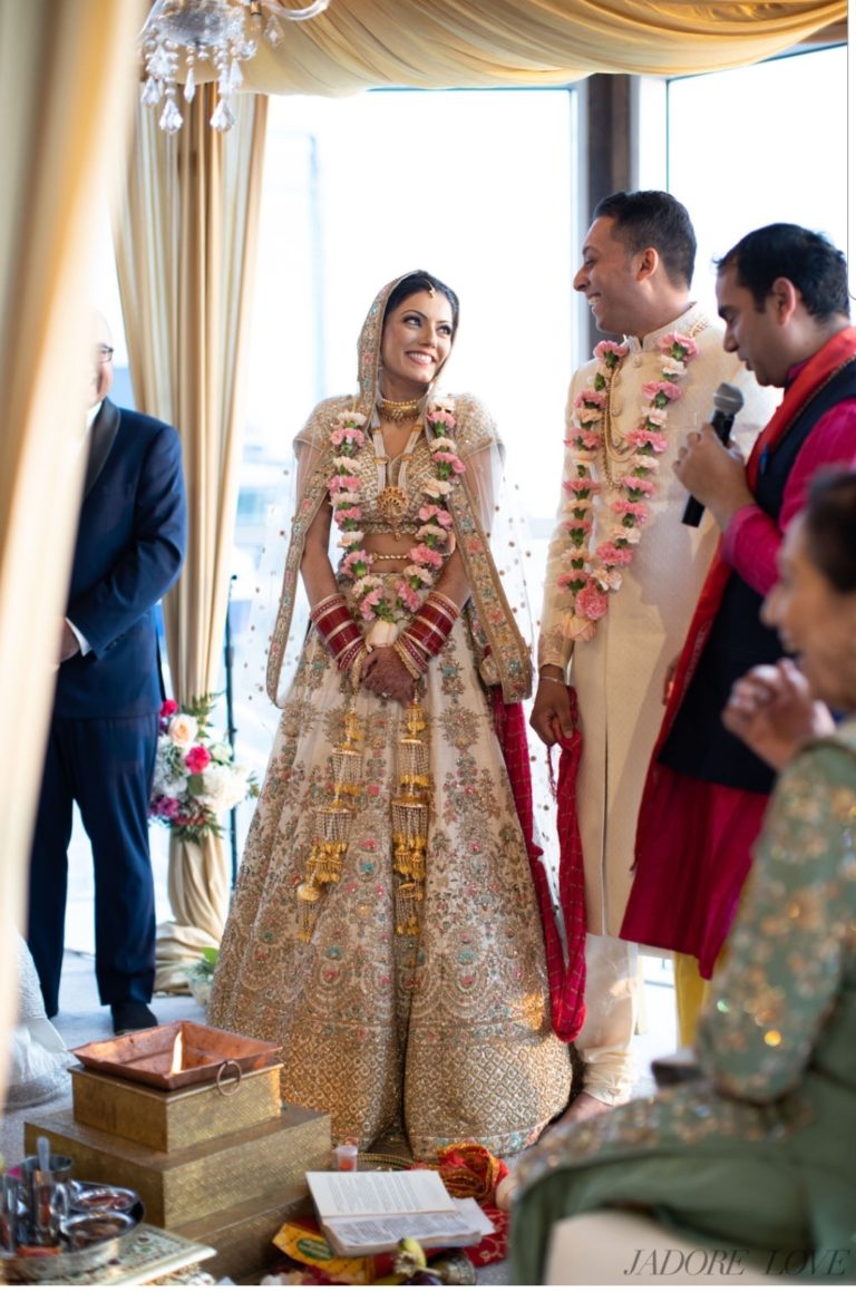 Bride and Groom in an Indian Ceremony
