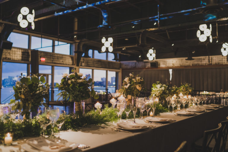 The Lighthouse set for a wedding dinner
