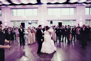 Bride and Groom dancing on the dance floor