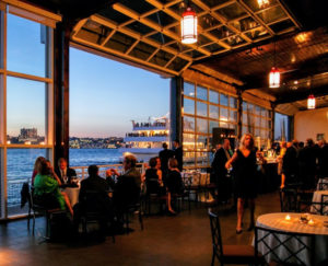The All Season Terrace at The Lighthouse during cocktail hour