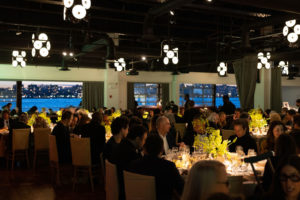 The Lighthouse set for a Gala, guests enjoying dinner