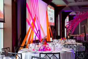 Ballroom at Pier Sixty Set for a colorful gala